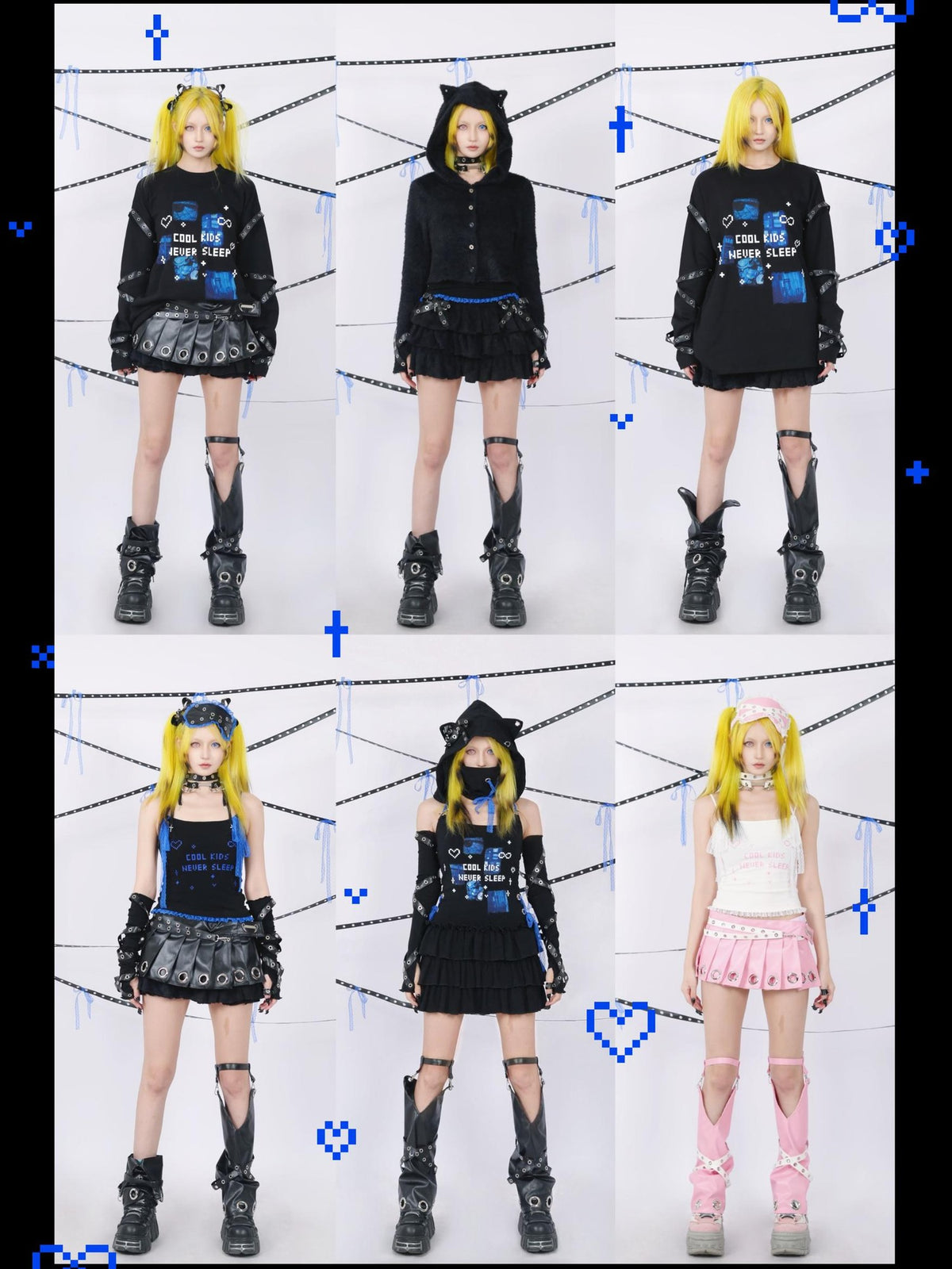 SHYSHYBITE Rock 3d Studded Cutout Print Women's Cotton Long Sleeve T-shirts