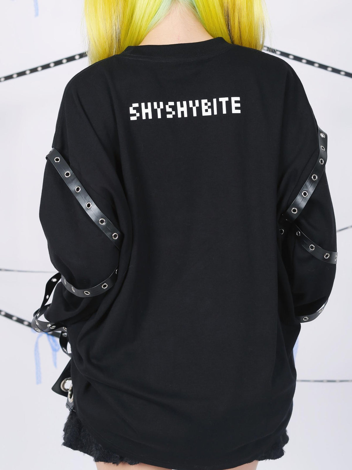 SHYSHYBITE Rock 3d Studded Cutout Print Women's Cotton Long Sleeve T-shirts