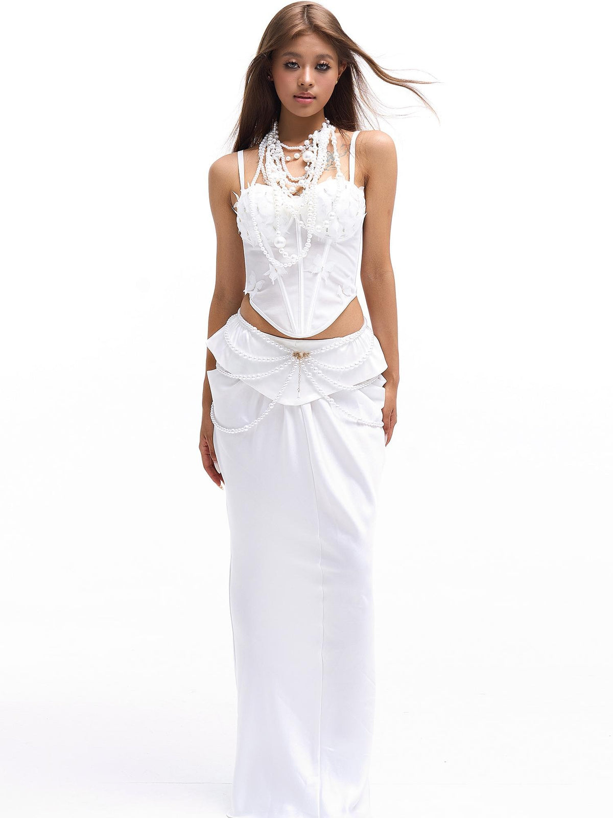 START THE ENGINE 3d Butterfly Sheer Corset Style Lace Up Slim Fit Women's Polyester Camisoles