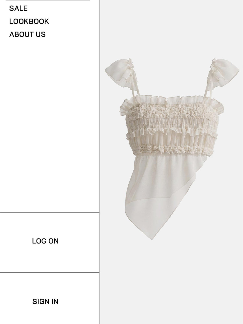START THE ENGINE Asymmetric Ruffled Pleated Chiffon Women's Camisoles