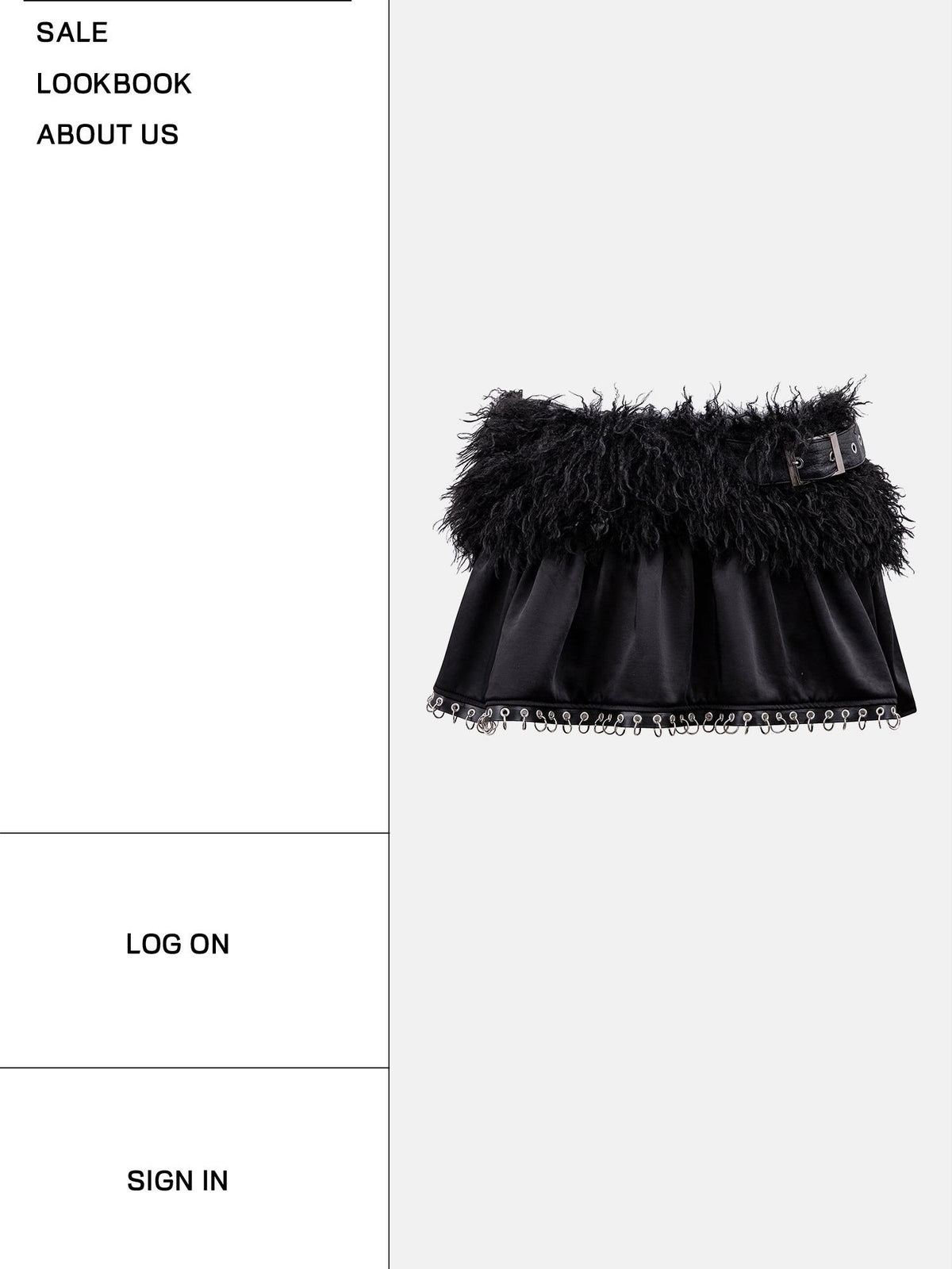START THE ENGINE Black Faux Fur Spliced Low Waist Slim Women's Polyester Mini Skirts