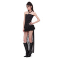 START_THE_ENGINE_Black_Lace_Splice_Lace_Up_Ruffle_Hem_Waist_Cinch_Women's_Polyester_Mini_Skirts_893875423547_MISSTT
