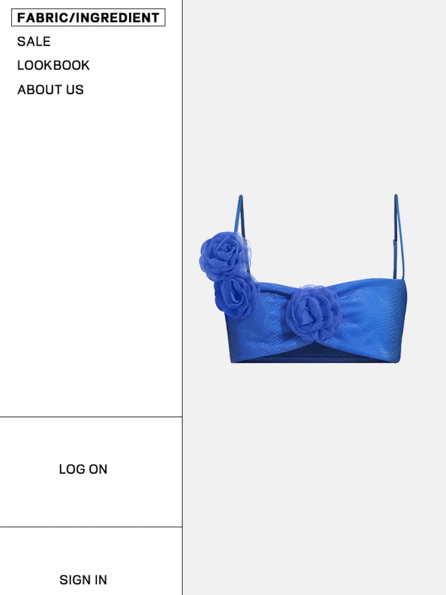 START THE ENGINE Blue 3d Floral Embellished Asymmetrical Strappy Women's Camisoles