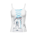 START_THE_ENGINE_Colorblock_Graffiti_Print_Crisscross_Tie_Women's_Polyester_Spandex_Camisoles_894527135630_MISSTT