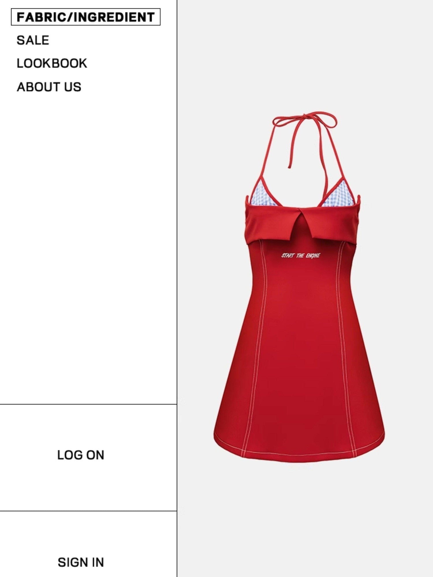START THE ENGINE Colorblock Plaid Halter Slim Women's Polyester Spandex Tube Mini Dresses