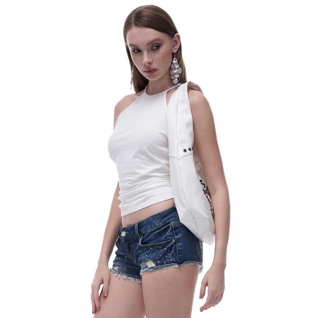 START_THE_ENGINE_Crisscross_Beaded_Backless_Ruched_Fitted_Cotton_Women's_Tank_Tops_1066061502385_MISSTT