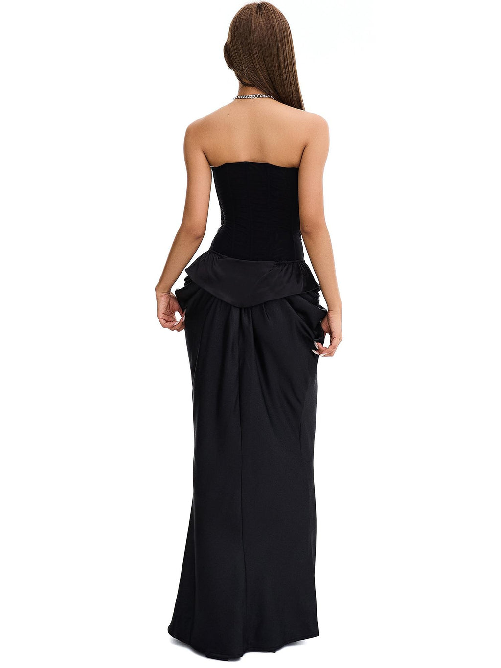 START THE ENGINE Dark Cutout Corset Style Slim Fit Women's Tube Tops