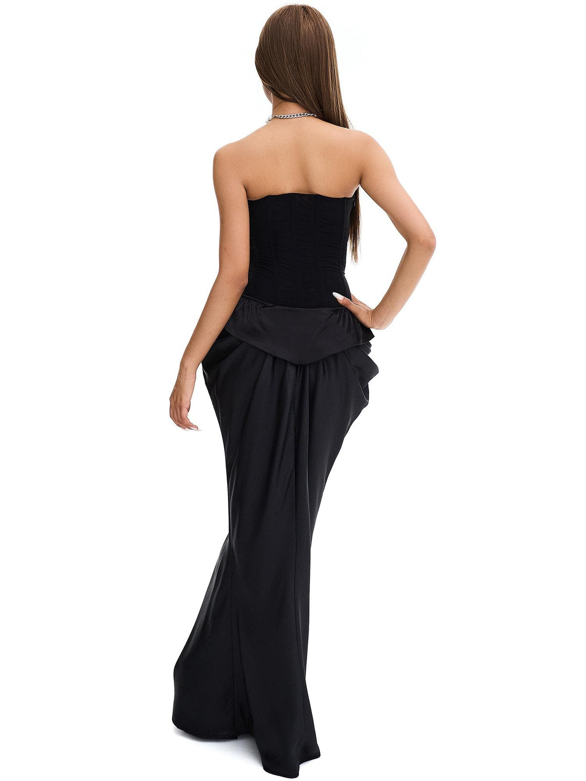 START THE ENGINE Dark Cutout Corset Style Slim Fit Women's Tube Tops