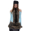 START_THE_ENGINE_Faux_Fur_Panel_High_Neck_Halter_One_Shoulder_Women's_Long_Sleeve_T-shirts_992461339490_MISSTT