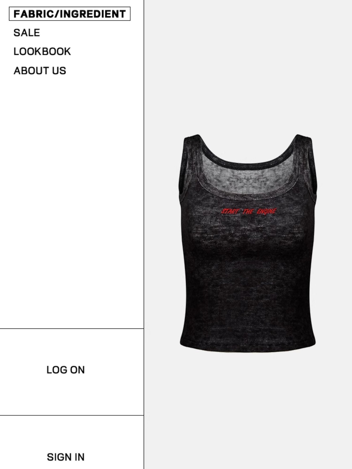 START THE ENGINE Graphic Print Distressed Slim Fit Ribbed Women's Polyester Tank Tops