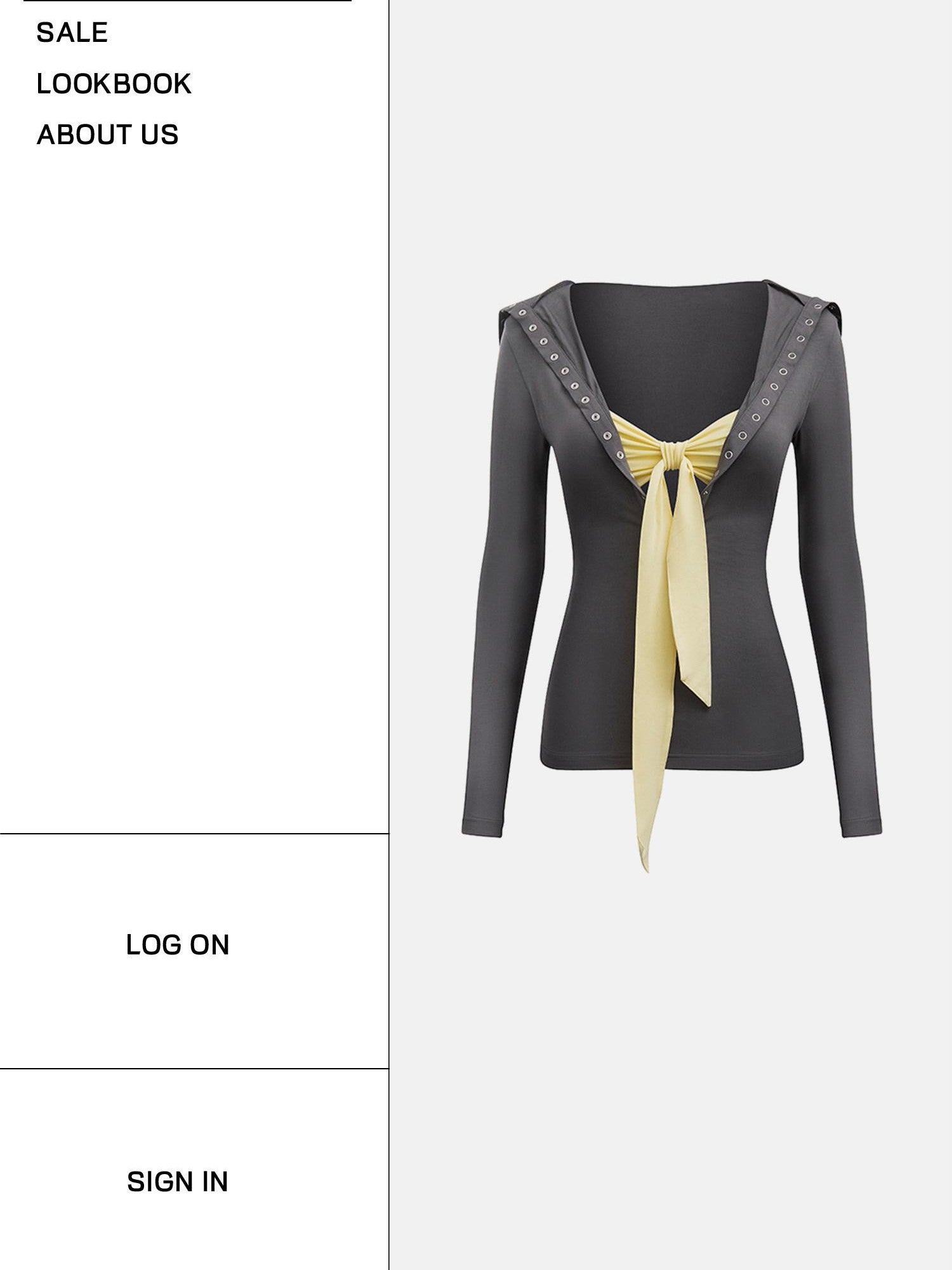 START THE ENGINE Grey Faux Two Piece Lapel Button Women's Lyocell Long Sleeve T-shirts