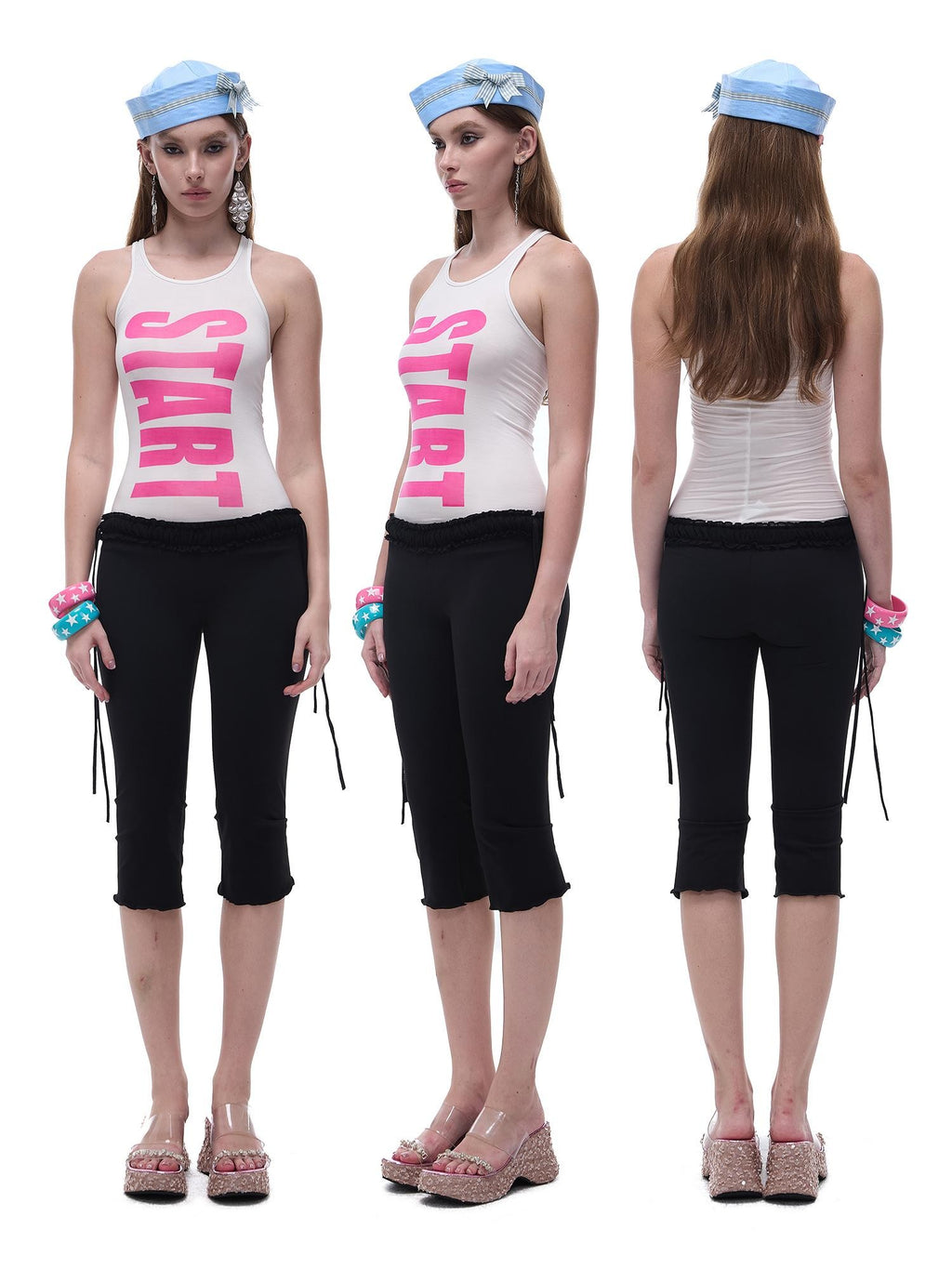 START THE ENGINE High Elastic Drawstring Lace Trim Low Rise Slim Fit Women's Nylon Chino Shorts