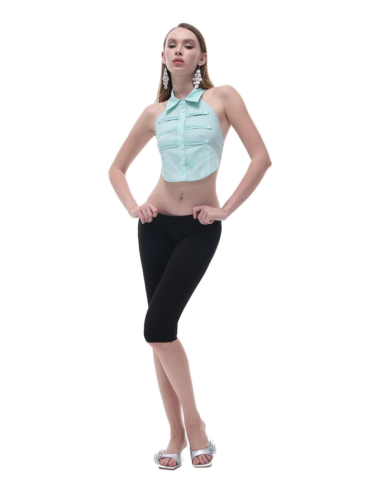 START THE ENGINE High Stretch Low Rise Slimming Women's Nylon Seamless Shorts