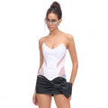 START_THE_ENGINE_Mesh_Lace_Up_Corset_Waist_Cinching_U_Neck_Women's_Polyester_Tube_Tops_979638754055_MISSTT