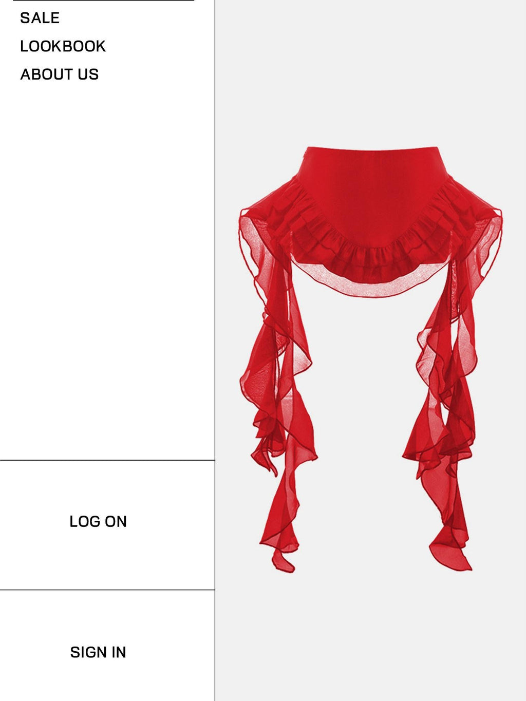 START THE ENGINE Red Mesh Irregular Ruffle Ribbon Spliced Women's Polyester Skorts
