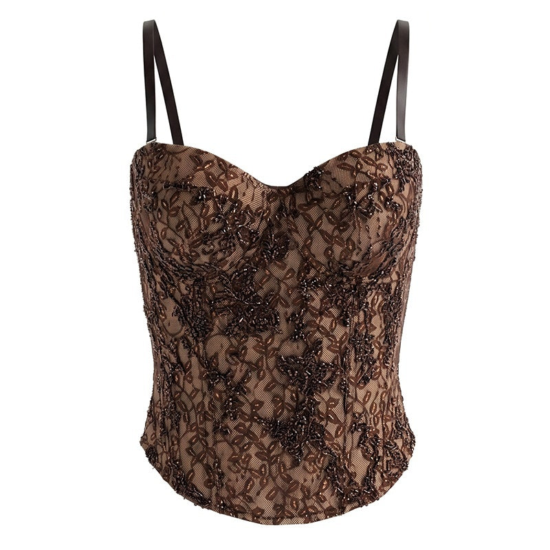 START_THE_ENGINE_Sequin_Embroidered_Lace_Corset_Slimming_Women's_Lace_Tube_Tops_1068016176065_MISSTT
