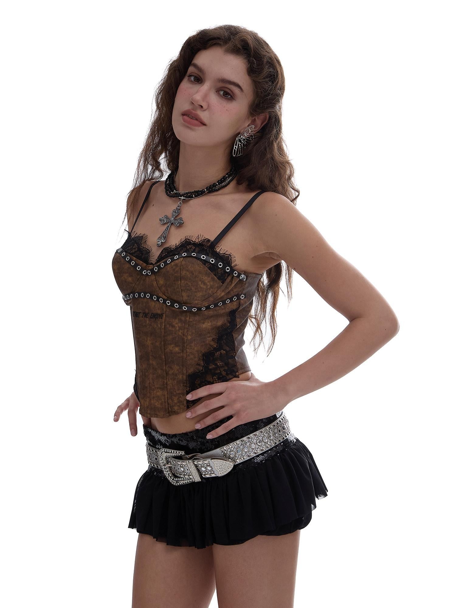 START THE ENGINE Sequin Mesh Tulle Low Waist Puff A Line Women's Polyester Mini Skirts