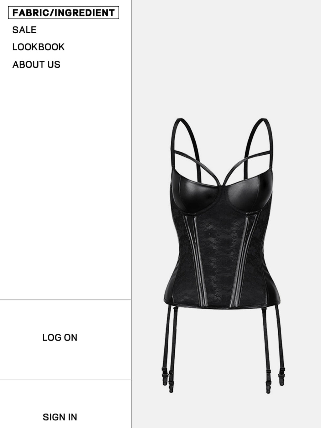 START THE ENGINE Sheer Lace Pu Leather Corset Bustier Women's Slim Fit Camisoles