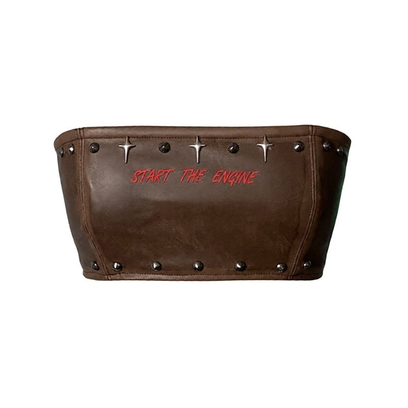 START_THE_ENGINE_Studded_Brown_Pu_Slim_Fit_Streetwear_Women's_Tube_Tops_1005813412689_MISSTT