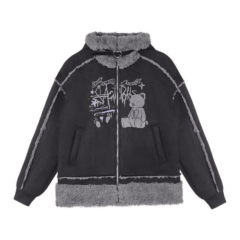 SagiDolls_Bear_Graffiti_Hooded_Shearling_Lined_Women's_Polyester_Blend_Puffer_Jackets_861001288077_MISSTT