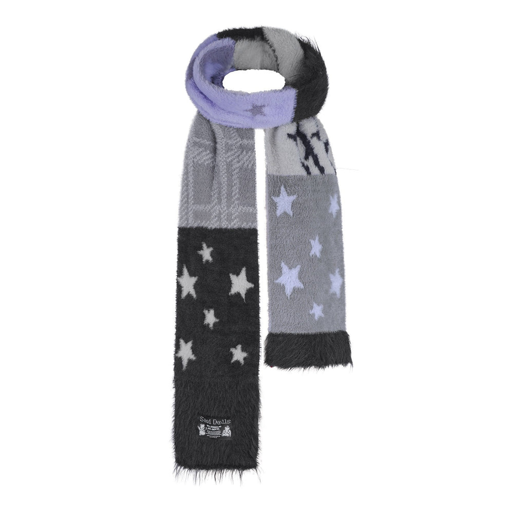 SagiDolls_Black_Purple_Jacquard_Faux_Mink_Patchwork_Women's_Polyester_Scarves_&_Shawls_986580268517_MISSTT