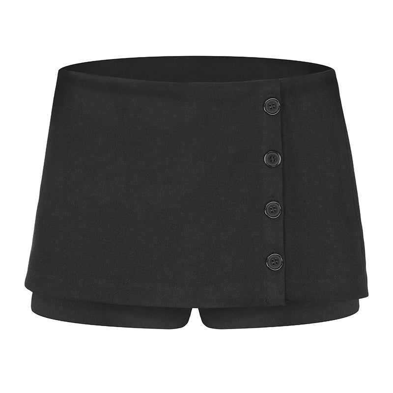 SagiDolls_Brushed_Button_Front_A_Line_Slim_Fit_Women's_Polyester_Mini_Skirts_1083091245005_MISSTT