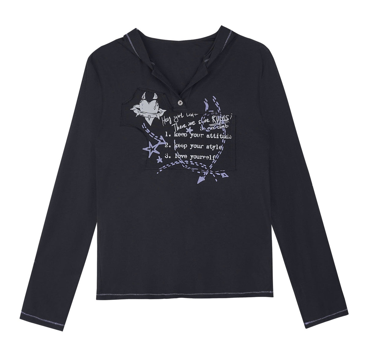 SagiDolls_Dark_Street_Graffiti_Mesh_Hooded_Print_Women's_Polyester_Long_Sleeve_T-shirts_1081425120188_MISSTT