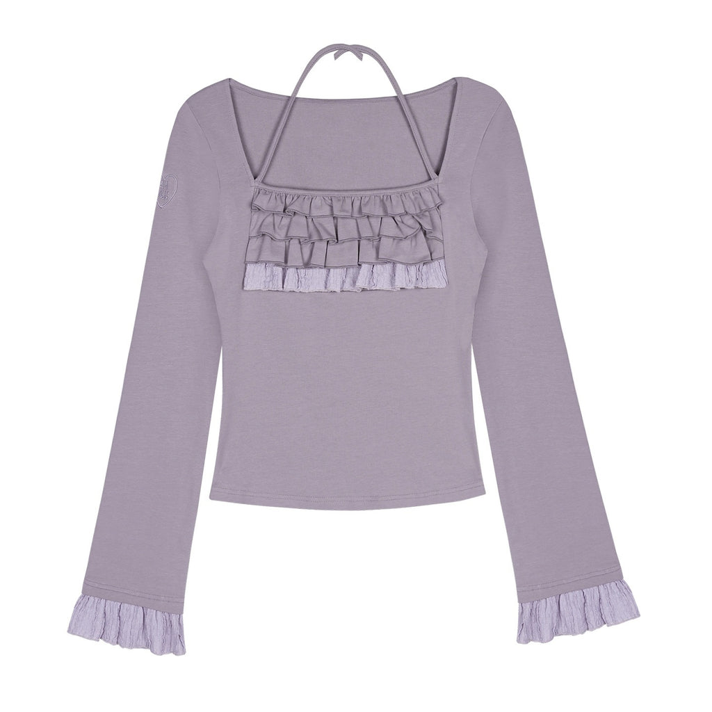SagiDolls_Embroidered_Ruffled_Square_Neck_Flared_Sleeve_Cotton_Women's_Long_Sleeve_T-shirts_1070439184461_MISSTT