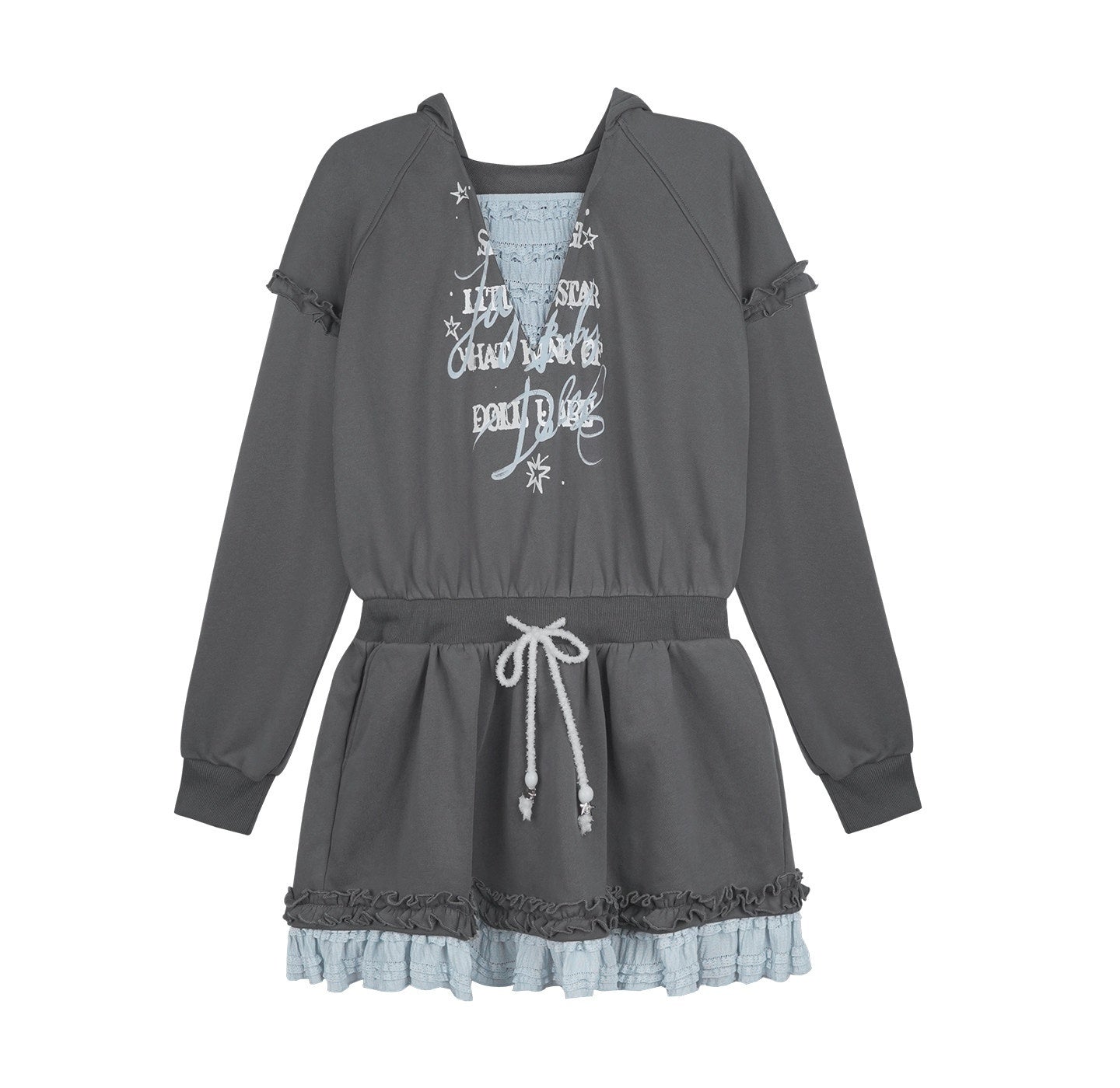 SagiDolls_Gray_Blue_Print_Hooded_Faux_Layer_Loose_Women's_Cotton_Casual_Mini_Dresses_996489056316_MISSTT
