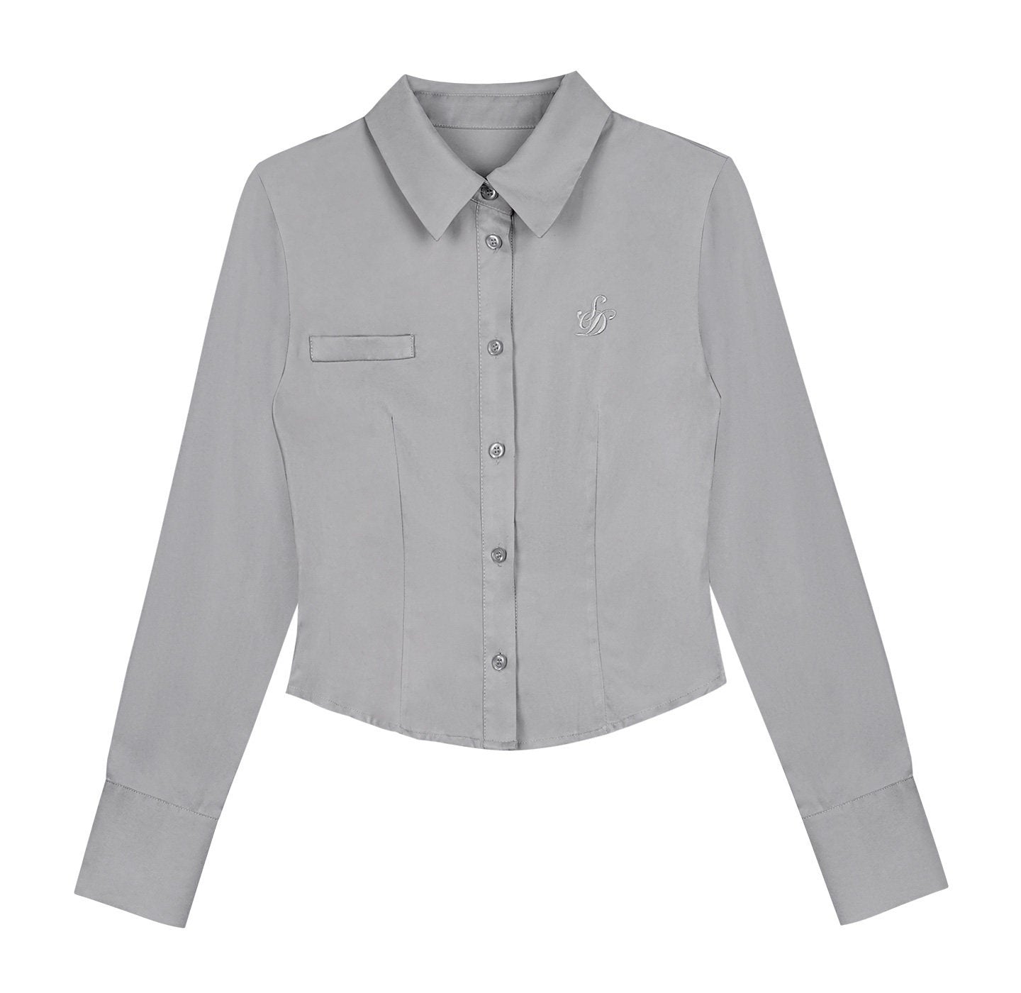 SagiDolls_Grey_Asymmetrical_Button_Placket_Metal_Hardware_Women's_Wool_Blend_Overshirts_990062061682_MISSTT