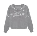 SagiDolls_Grey_Jacquard_Sailor_Collar_Lettered_Women's_Nylon_Viscose_Blend_Sweaters_1000431459087_MISSTT