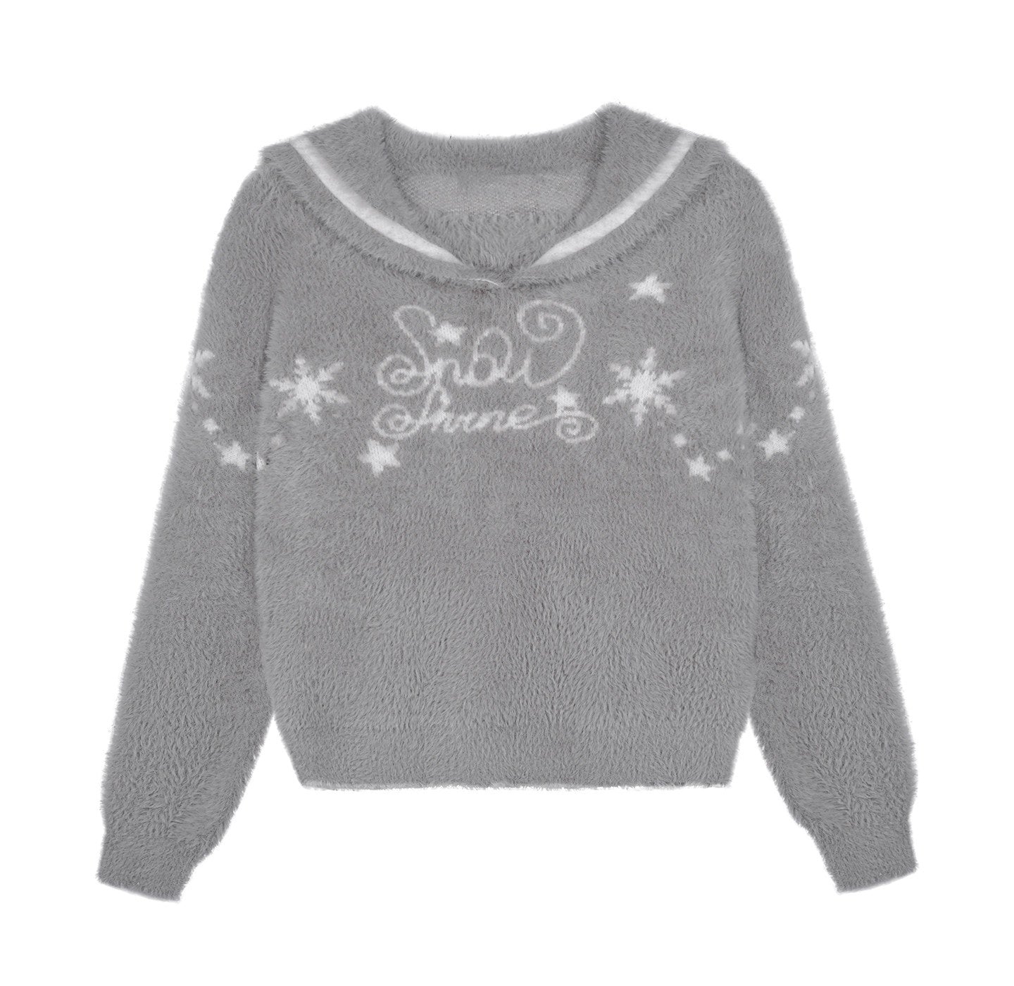 SagiDolls_Grey_Jacquard_Sailor_Collar_Lettered_Women's_Nylon_Viscose_Blend_Sweaters_1000431459087_MISSTT