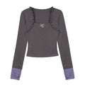 SagiDolls_Grey_Purple_Polka_Dot_Embroidered_Square_Neck_Slim_Women's_Long_Sleeve_T-shirts_972615469224_MISSTT