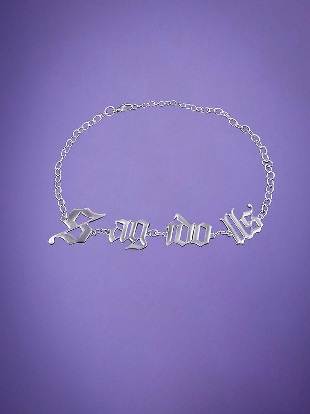 SagiDolls Original Metal Logo Collarbone Women's Titanium Steel Chokers