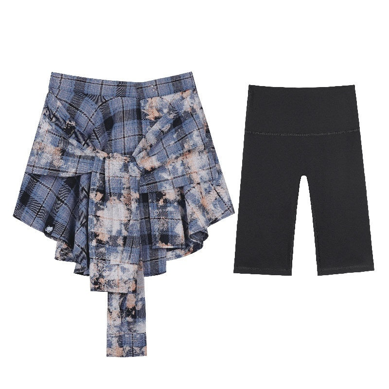 SagiDolls_Paint_Splatter_Plaid_Polo_Collar_Loose_Women's_Cotton_Shirts_781733122649_MISSTT