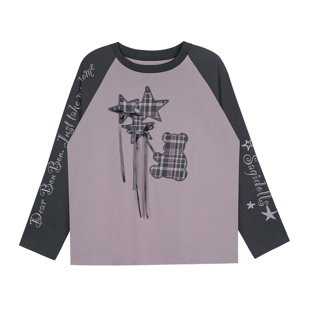 SagiDolls_Patchwork_Star_Loose_Fit_Cotton_Women's_Long_Sleeve_T-shirts_1074880457872_MISSTT