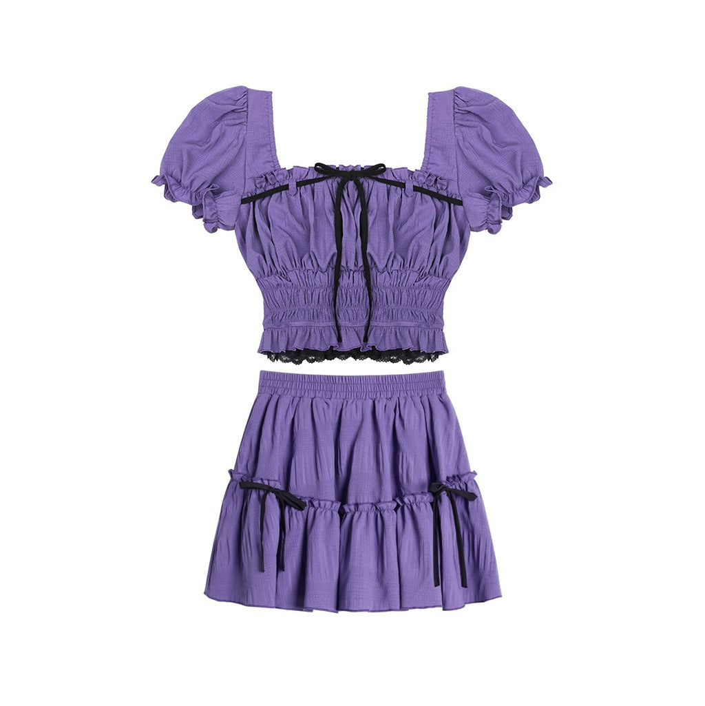 SagiDolls_Puff_Sleeve_Square_Neck_Cinched_Waist_Chiffon_Women's_Matching_Skirt_Sets_673053944425_MISSTT