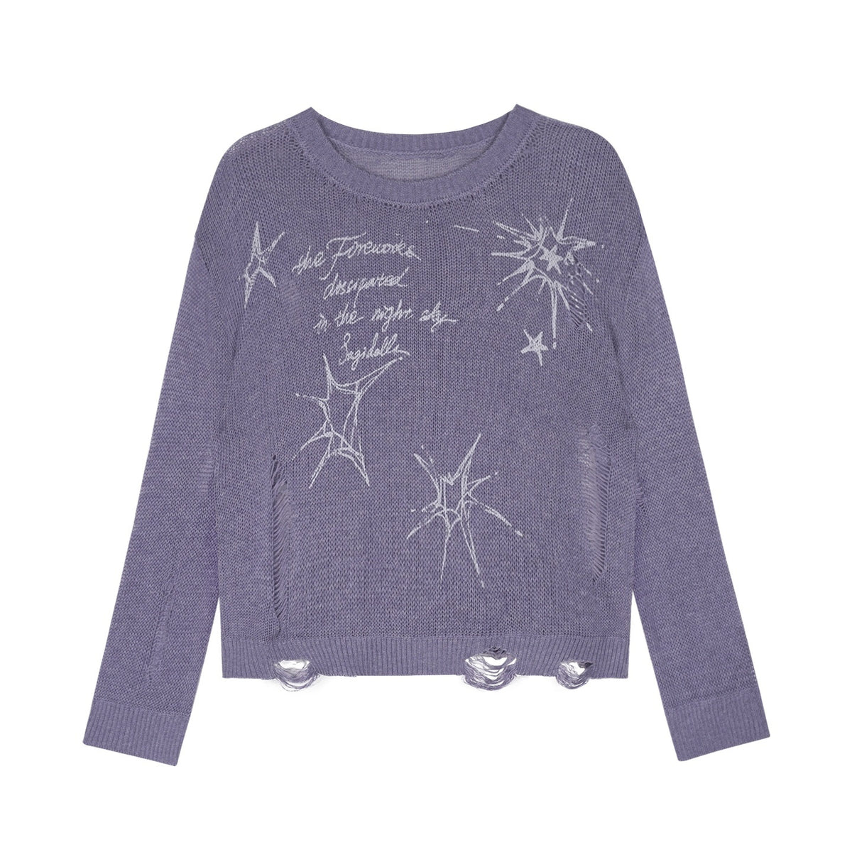SagiDolls_Purple_Distressed_Knit_Pointelle_Print_Women's_Loose_Fit_Sweaters_1073860574573_MISSTT
