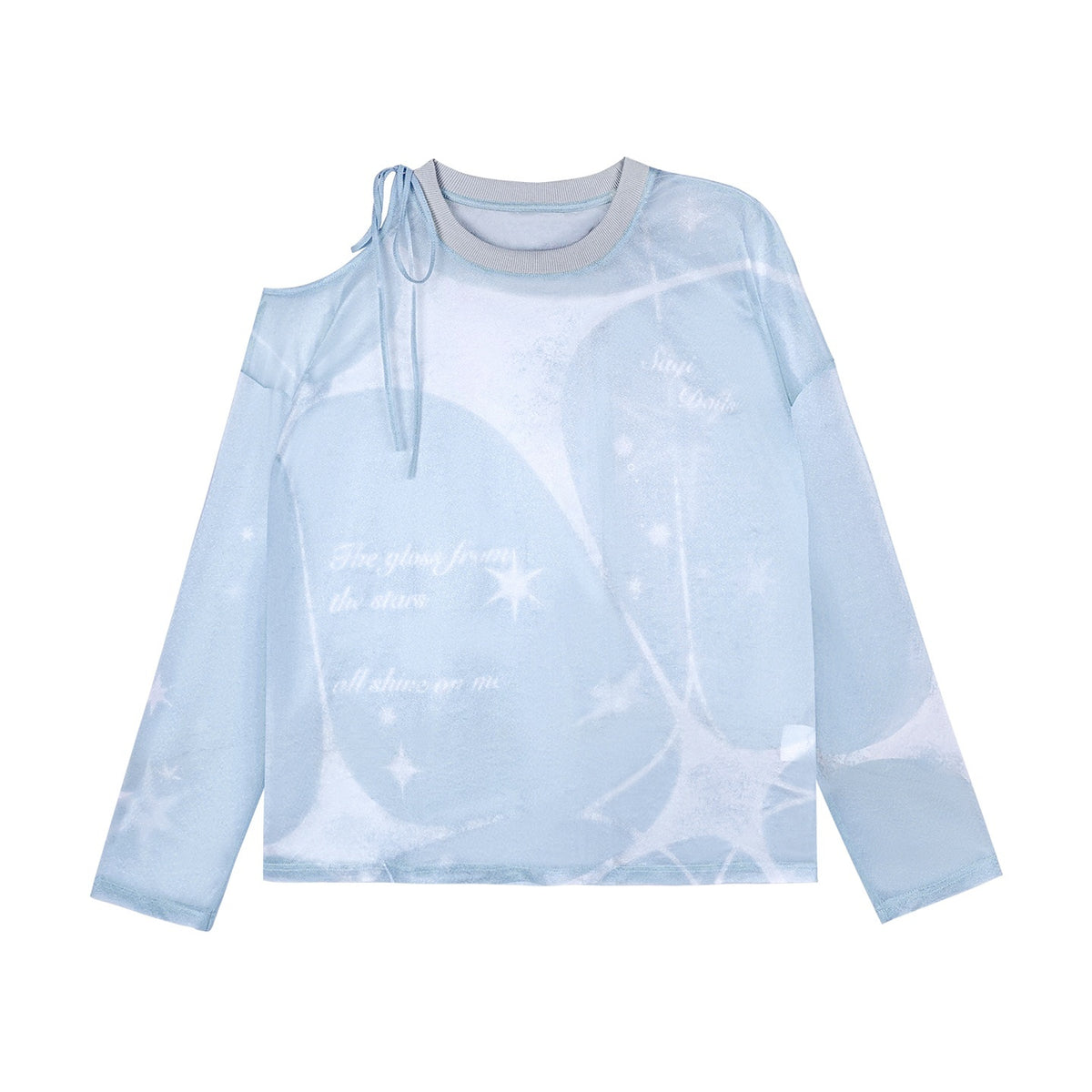 SagiDolls_Shimmering_Sheer_Mesh_Loose_Fit_Women's_Polyester_Long_Sleeve_T-shirts_1061896542225_MISSTT
