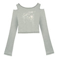 SagiDolls_Shoulder_Cutout_Cropped_Printed_Topstitched_Women's_Long_Sleeve_T-shirts_818025943628_MISSTT