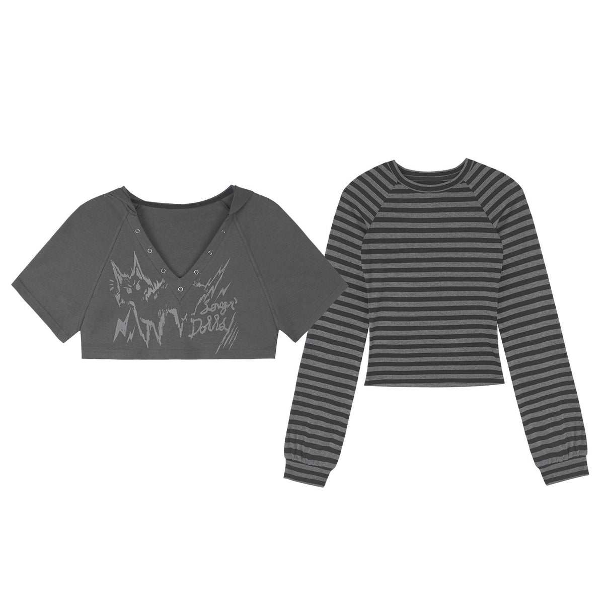SagiDolls_Striped_Cat_Print_Hooded_Two_Piece_Women's_Cotton_Long_Sleeve_T-shirts_964705199336_MISSTT