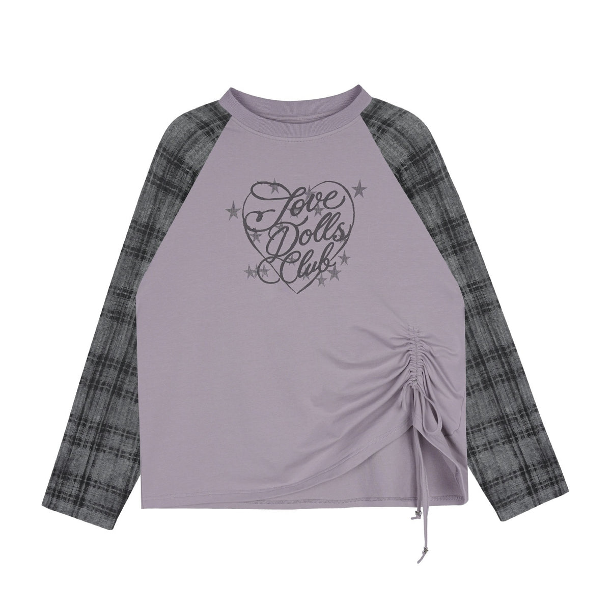 SagiDolls_Textured_Raglan_Sleeve_Print_Drawstring_Loose_Fit_Women's_Cotton_Long_Sleeve_T-shirts_1069464841465_MISSTT