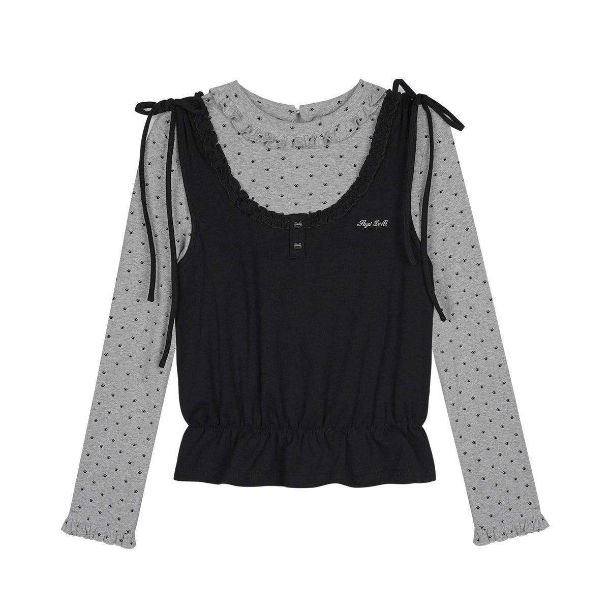 SagiDolls_Y2k_Faux_Two_Piece_Spliced_Loose_Fit_Cotton_Women's_Long_Sleeve_T-shirts_1079848300076_MISSTT