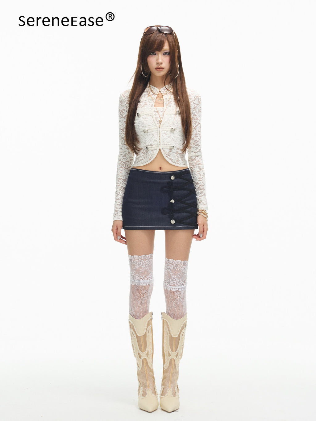 SereneEase_Court_Style_Lace_Up_Vintage_Button_High_Waist_Women's_Denim_Bodycon_Skirts_1071042205117_MISSTT