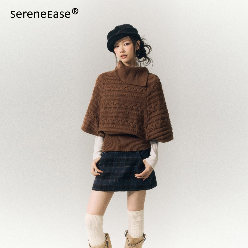 SereneEase_Relaxed_Cable_Knit_Cape_Turndown_Collar_Women's_Wool_Blend_Turtleneck_Sweaters_979953866289_MISSTT