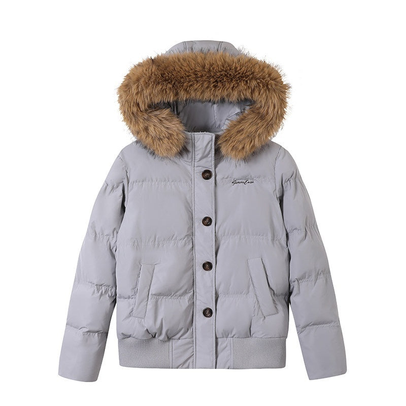 SereneEase_Solid_Large_Fur_Collar_Hooded_Women's_90_White_Duck_Down_Down_Jackets_843186340938_MISSTT