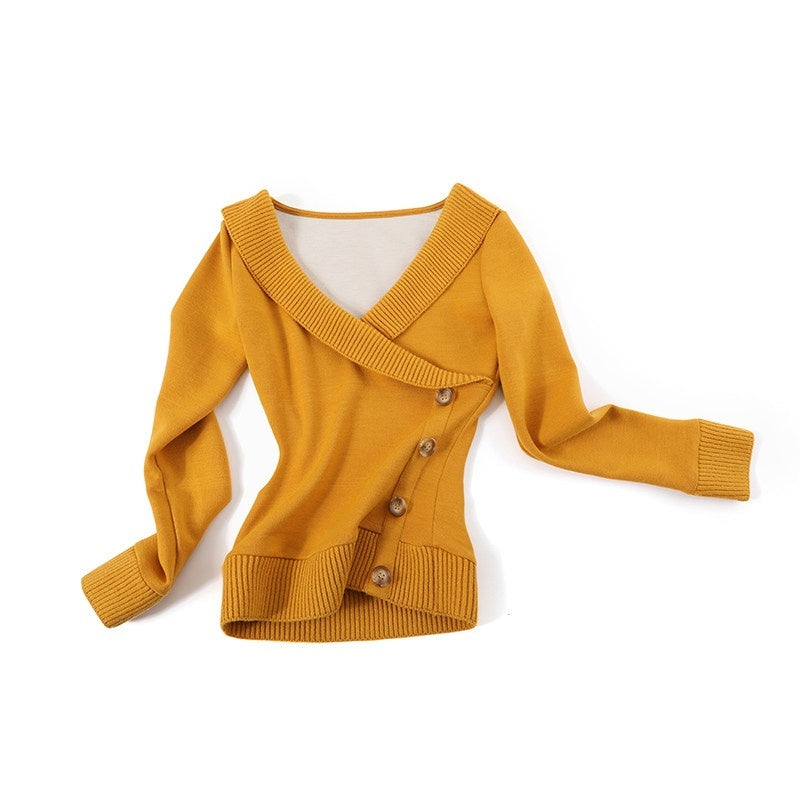 SereneEase_Vintage_Layered_V-neck_Button_Knit_Women's_Wool_Slim_Fit_Pullover_Sweaters_1006543758624_MISSTT