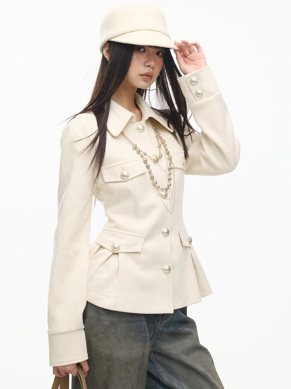 SereneEase Vintage Suede Waist Cinch Lapel Women's Polyester Slim Fit Leather Jackets