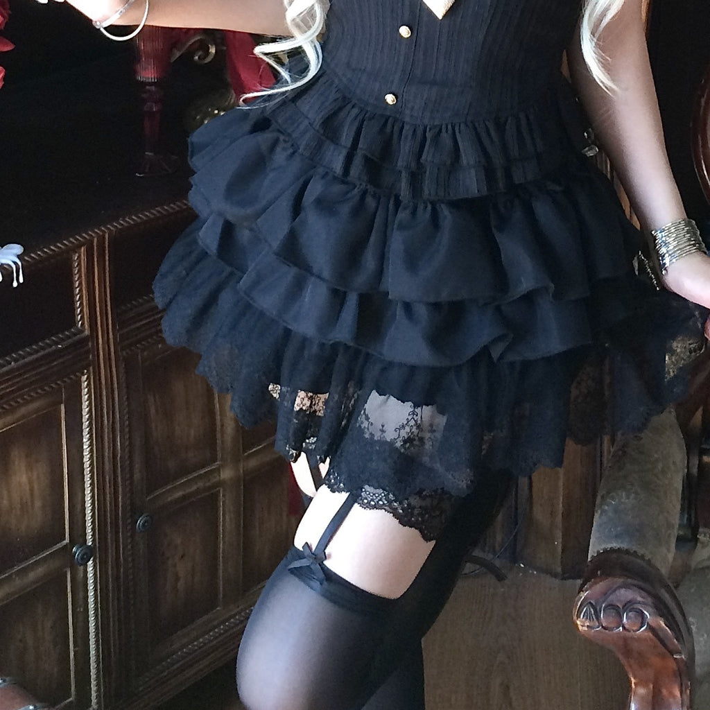 Sub_Era_Black_Gothic_Ruffle_Tiered_Halter_Women's_Polyester_Tank_Tops_1067324977107_MISSTT