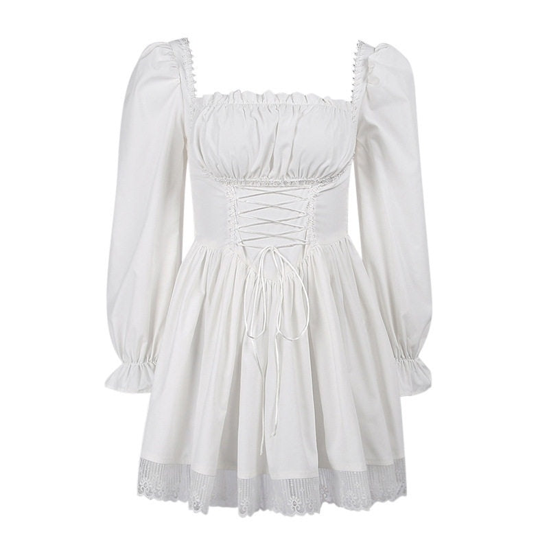 Sub_Era_Dark_Punk_Waist_Cinched_Lace_Two_Piece_Women's_Pu_Casual_Mini_Dresses_668602326052_MISSTT